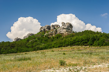 Image showing Crimea mountains near Eski Kermen