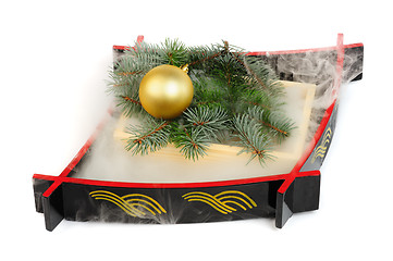 Image showing Christmas decoration with mist