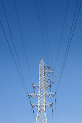 Image showing high voltage power lines