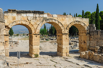 Image showing Ruins of Hierapolis, now Pamukkale