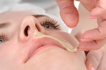 Image showing mustache depilation