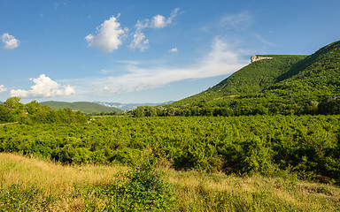 Image showing High mountain cliff in Crimea