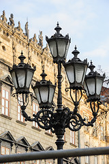 Image showing Old streetlight in Lviv, Ukraine