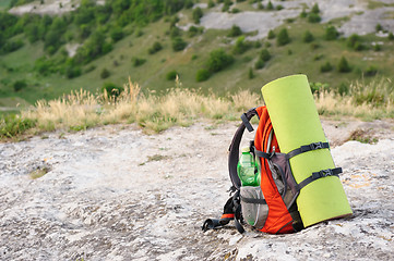 Image showing packed backpack