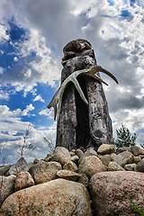 Image showing Saami sejd, pagan idol