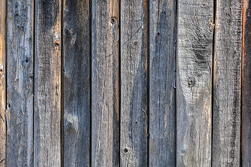 Image showing gray aged wooden boards background