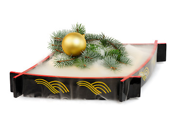 Image showing Christmas decoration with mist