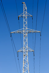 Image showing high voltage power lines