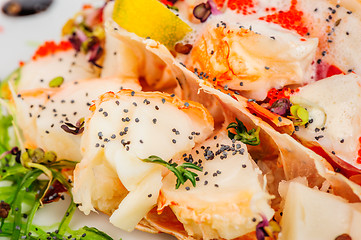 Image showing Lobster salad in japanese style