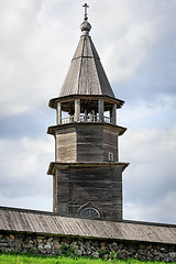 Image showing Wooden bell tower at Kizhi