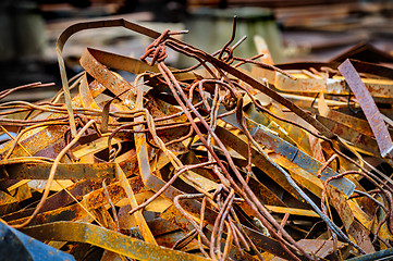 Image showing heap of rusty metal-scrap