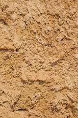 Image showing Dry soil and sand closeup texture