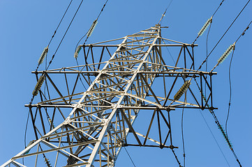 Image showing high voltage power lines