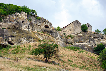 Image showing Chufut-Kale, medieval mountain city