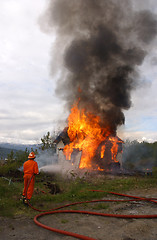 Image showing Fire fighter