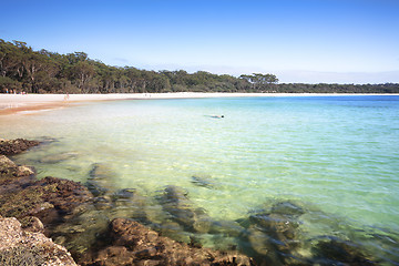 Image showing The Southern end of Green Patch Beach Australia