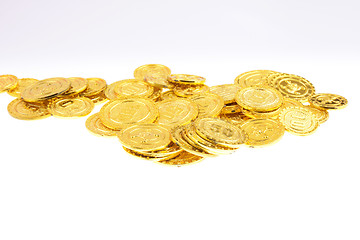 Image showing Pile of gold coins