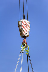 Image showing Construction crane hook