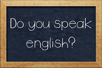 Image showing Do you speak english?