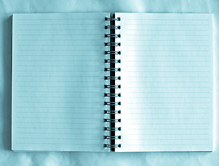 Image showing Blank notebook page