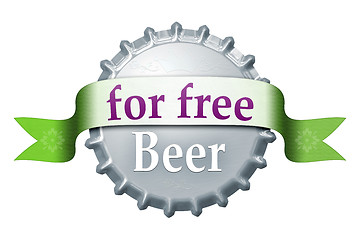 Image showing for free bottle cap