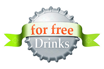 Image showing for free bottle cap