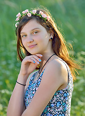 Image showing Portrait of beautiful girl