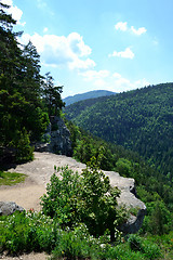 Image showing View from a cliff