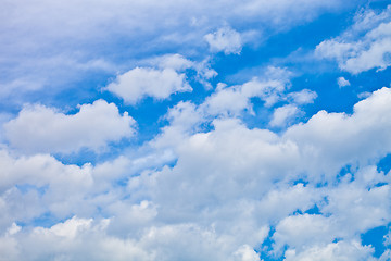 Image showing blue sky with clouds