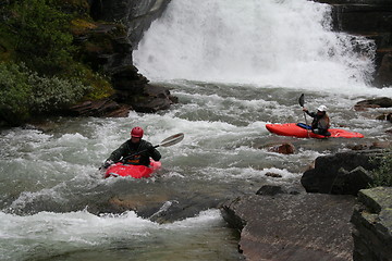 Image showing River rafting