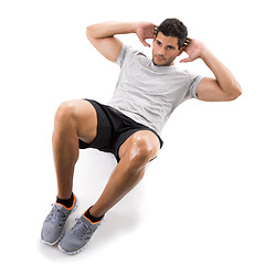 Image showing Man doing exercises