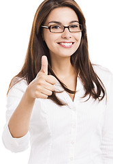 Image showing Happy business woman