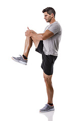 Image showing Man doing exercises