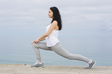 Image showing Woman doing exercises