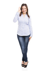 Image showing Positive woman