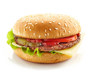 Image showing burger on a white background