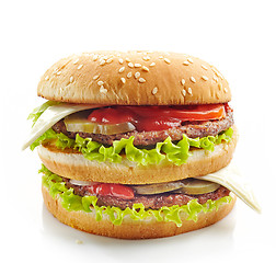 Image showing burger on a white background