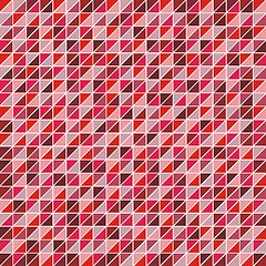 Image showing Mosaic Of Triangles In Shades Of Red