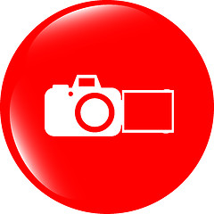 Image showing camera web icon isolated on white background