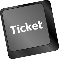 Image showing Buy tickets computer keyboard key