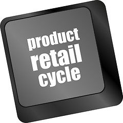Image showing product retail cycle key in place of enter key