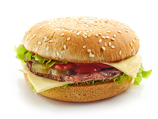 Image showing burger on white background