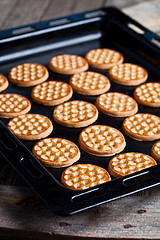 Image showing fresh homemade honey cookies