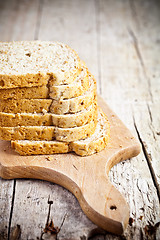 Image showing  fresh bread slices