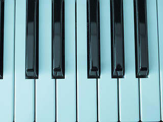 Image showing Music keyboard keys