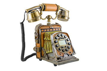 Image showing The telephone in style of a retro