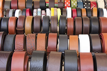 Image showing Leather belts