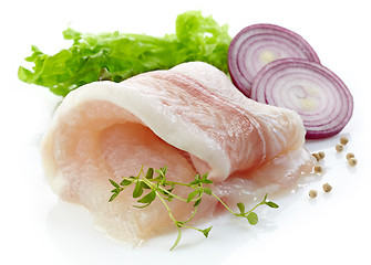 Image showing raw fish fillet