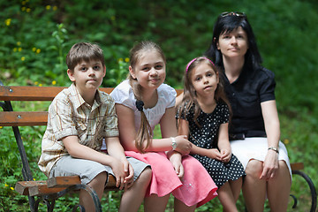 Image showing Family in the park