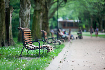 Image showing Evening in the park